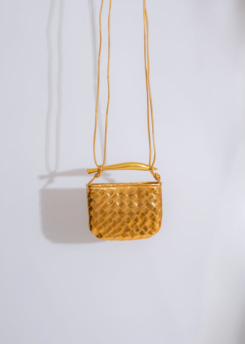 Fancy & Flashy Handbag Gold
