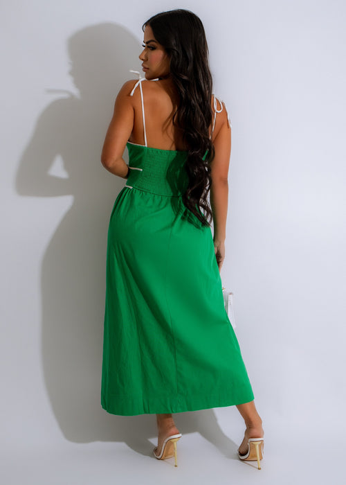 Summer Cutie Midi Dress Green