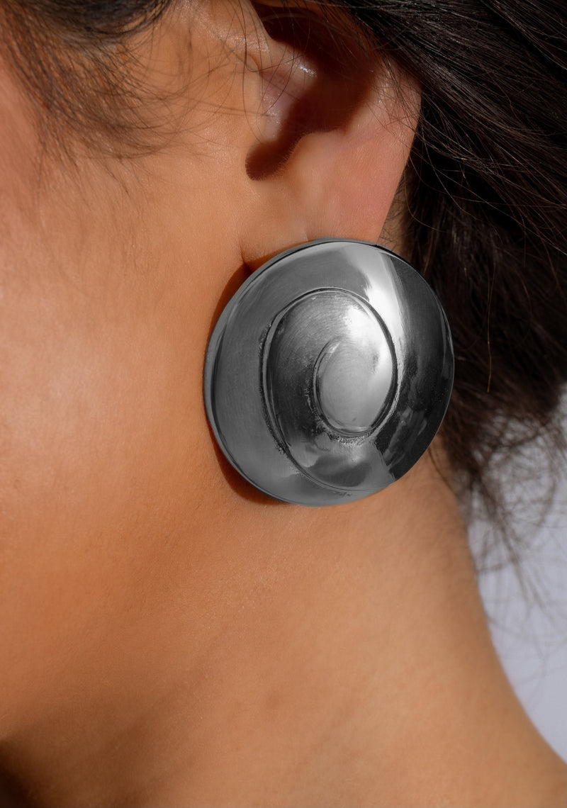 Silver dangle earrings with intricate design, perfect for adding elegance and style to any outfit, from the New Chances collection