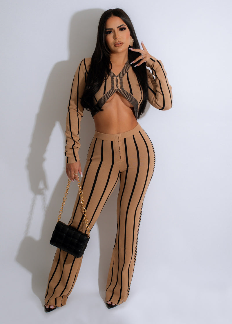 Fool For Love Sweater Pant Set Nude