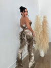 Wild In Nature Mesh Pant Set Nude