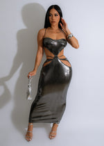 Keep On Looking Metallic Maxi Dress