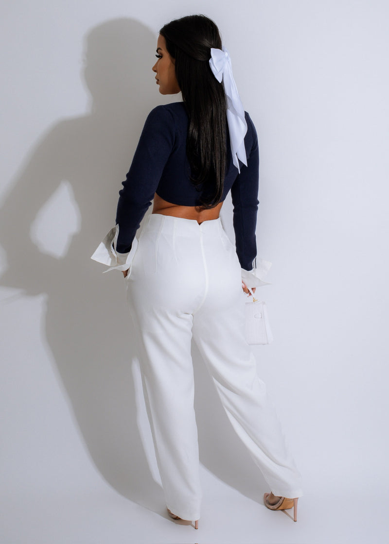 Just Go With It Sweater Crop Top