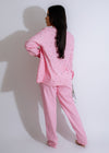 Taking My Time Rhinestone Denim Pant Set