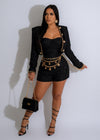 Starry Eyed Romper Set Black