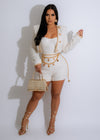 Starry Eyed Romper Set White