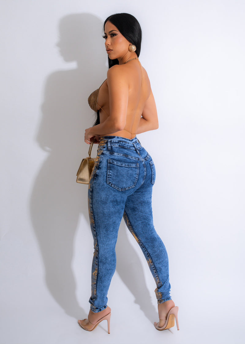 Forever Bright Metallic Jean