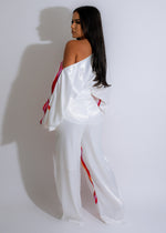 Easy Lover Satin Pant Set Red