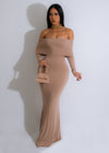 I Need Your Love Maxi Dress Nude
