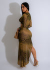 Return To Love Mesh Ruched Skirt Set
