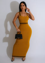 Steal My Girl Sweater Maxi Dress Yellow