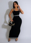 Steal My Girl Sweater Maxi Dress Black