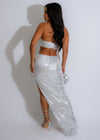 By My Side Sequin Maxi Dress Silver