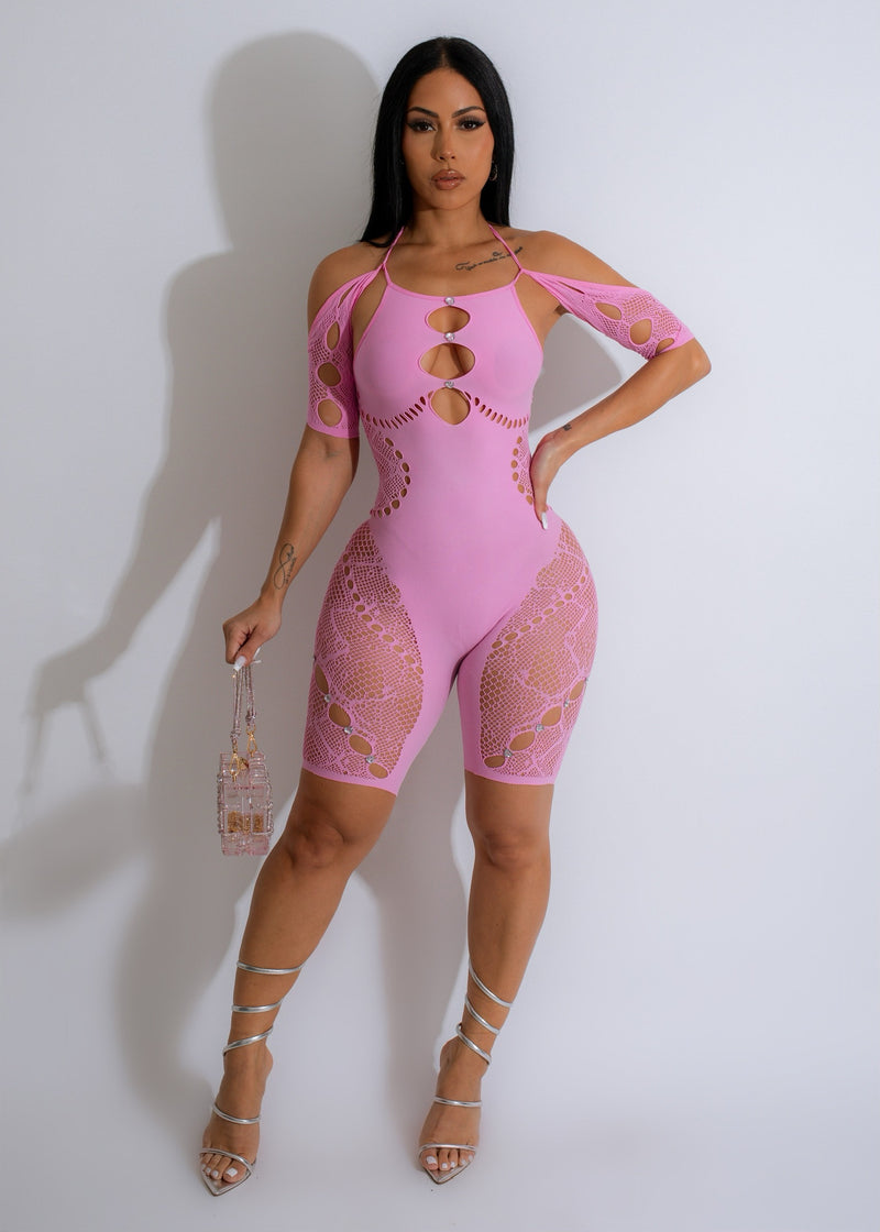 The Sexy Queen Romper Pink