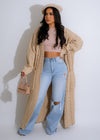 Wrapped In Warm Knitted Cardigan Cream