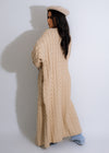 Wrapped In Warm Knitted Cardigan Cream