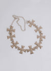 Glamorous Cross Belt Silver