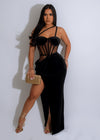 Sweet Promises Midi Dress Black