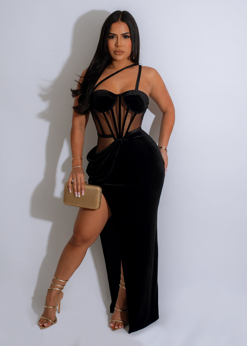 Sweet Promises Midi Dress Black