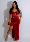 Sweet Promises Midi Dress Red