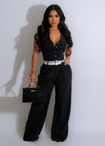 All Business Pant Set Black