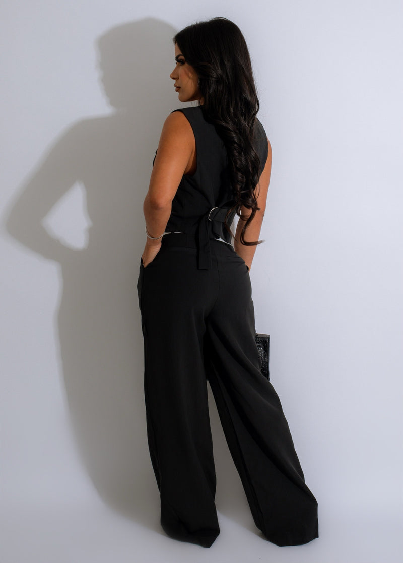 All Business Pant Set Black