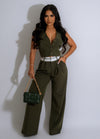 All Business Pant Set Green