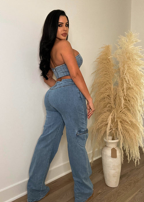 Us And Them Pant Set Denim