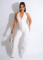 Drunk In Love Pant White, a stylish and comfortable option for a chic and laid-back look