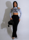 American Speed Ruched Skirt Set