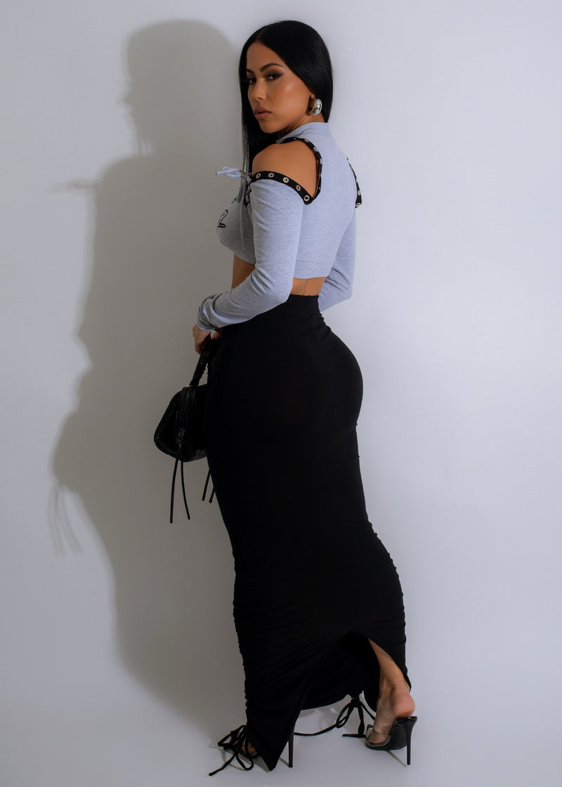 American Speed Ruched Skirt Set