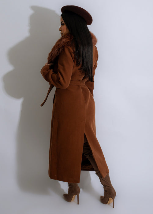 Queen Status Faux Fur Coat
