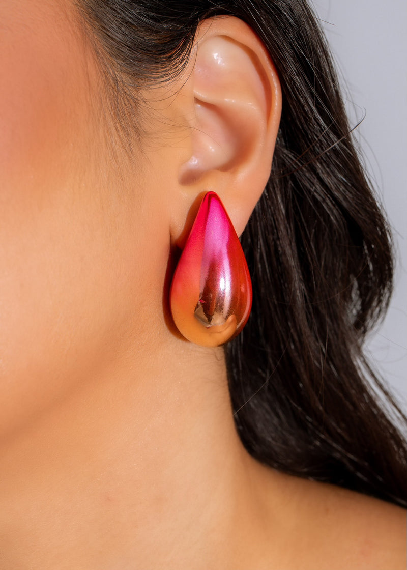 Electric Love Earrings Pink