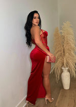 Sweet Promises Midi Dress Red