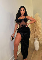 Sweet Promises Midi Dress Black