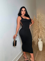 Made You Look Midi Dress Black