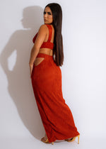 I Got You Crazy Skirt Set Brown