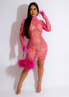 How Far I'll Go Mesh Glitter Mini Dress
