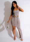Take Me Away Skirt Set Grey