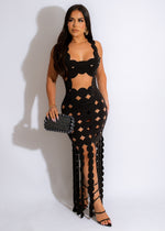 Just Over You Maxi Dress Black