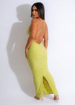 Found Love Maxi Starfish Dress Green