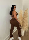 All A Dream Jogger Set Brown