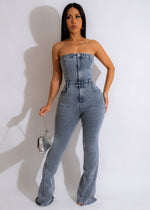 Make A Wish Denim Jumpsuit