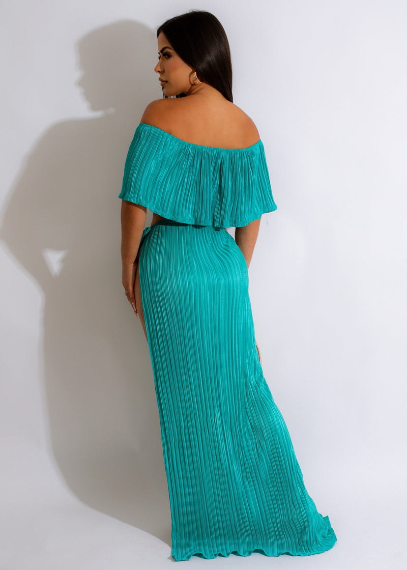 Be Here Now Skirt Set Green