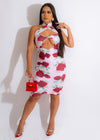 Pink Days Ruched Mini Dress