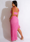 Just Lovers Popcorn Skirt Set Pink