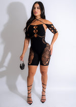 The Sexy Queen Romper Black