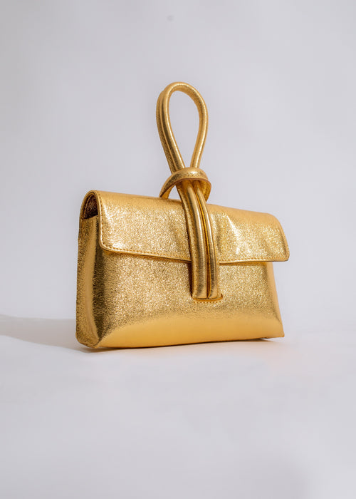 Dolce & Precious Glitter Handbag Gold