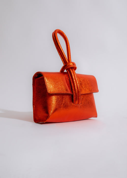 Dolce & Precious Glitter Handbag Orange
