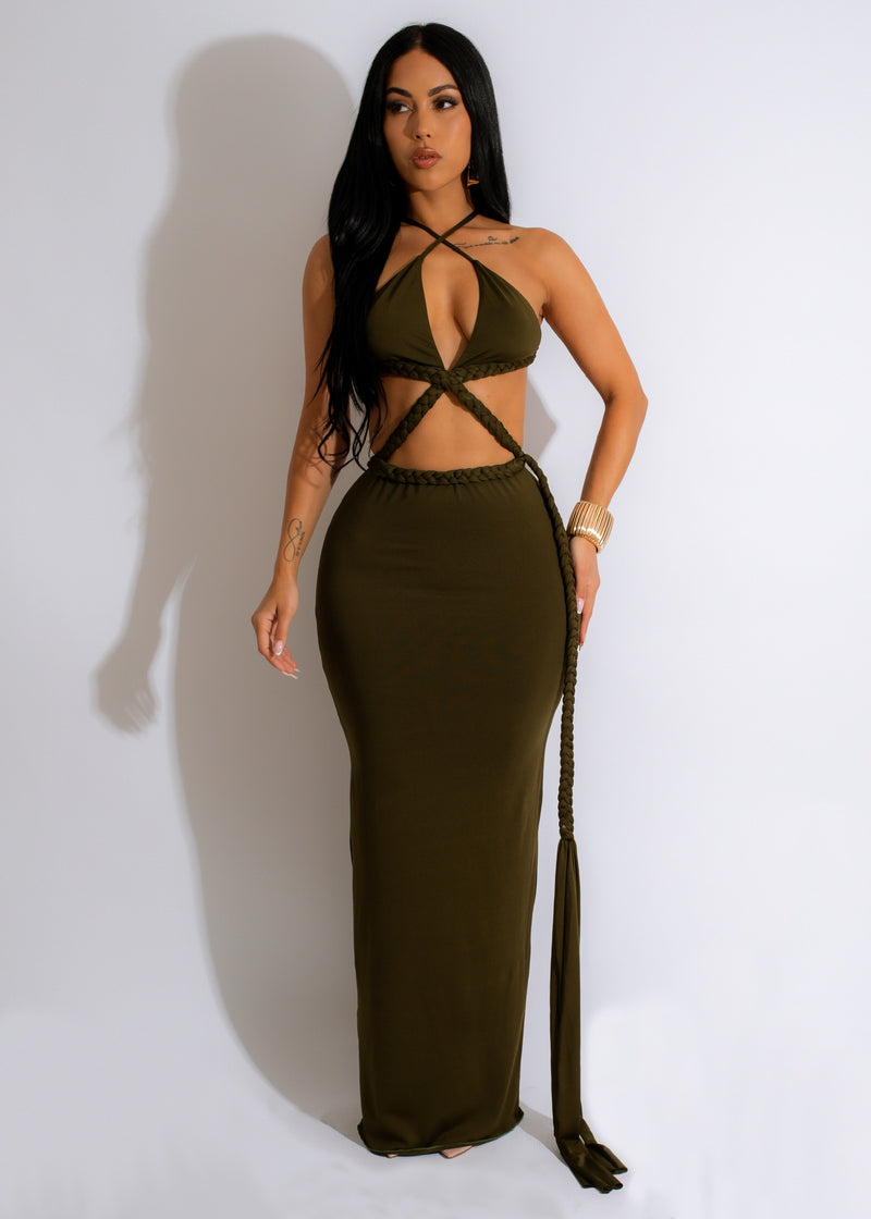 Highway To Heaven Maxi Dress Green